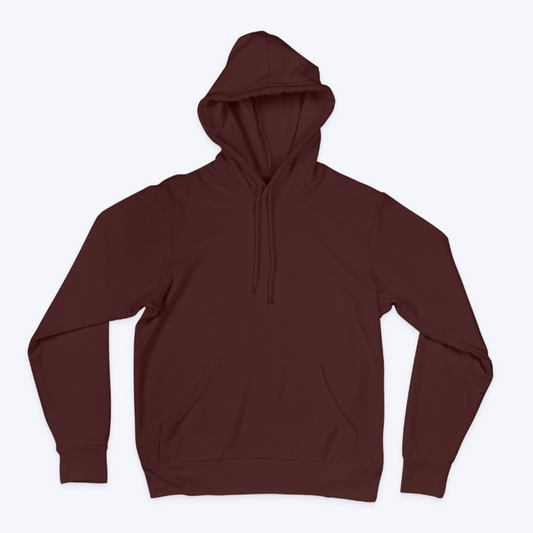 Plain Maroon Unisex Hoodie