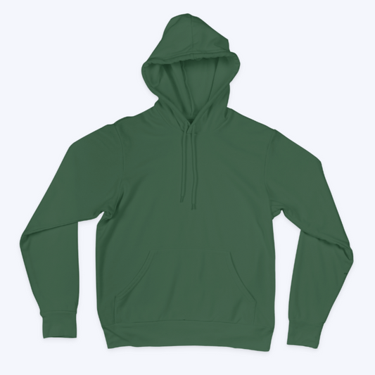 Plain Bottle Green Unisex Hoodie