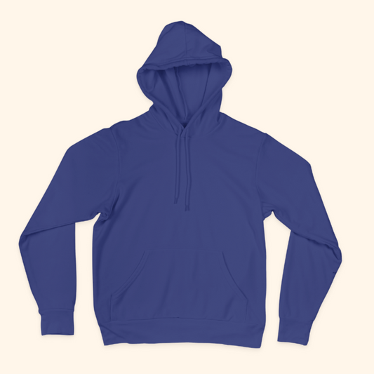 Plain Royal Blue Unisex Hoodie