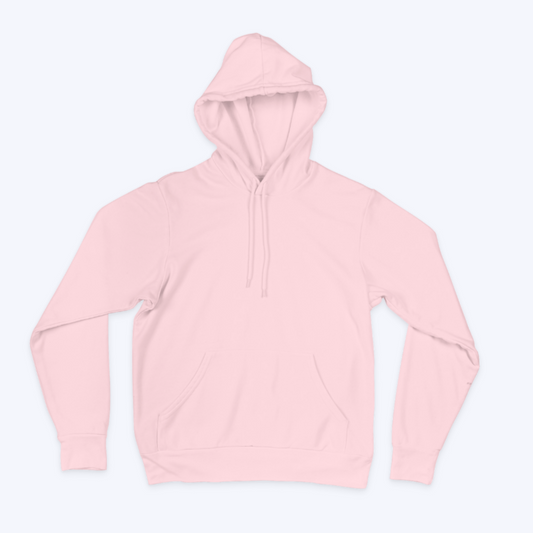 Plain Light Pink Unisex Hoodie