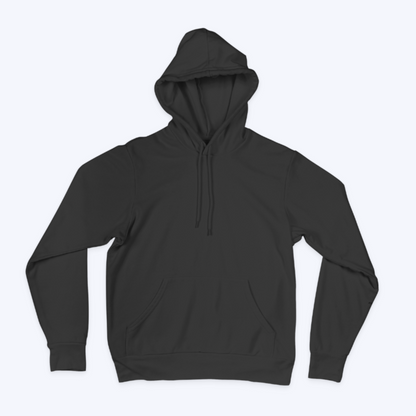 Plain Black Unisex Hoodie