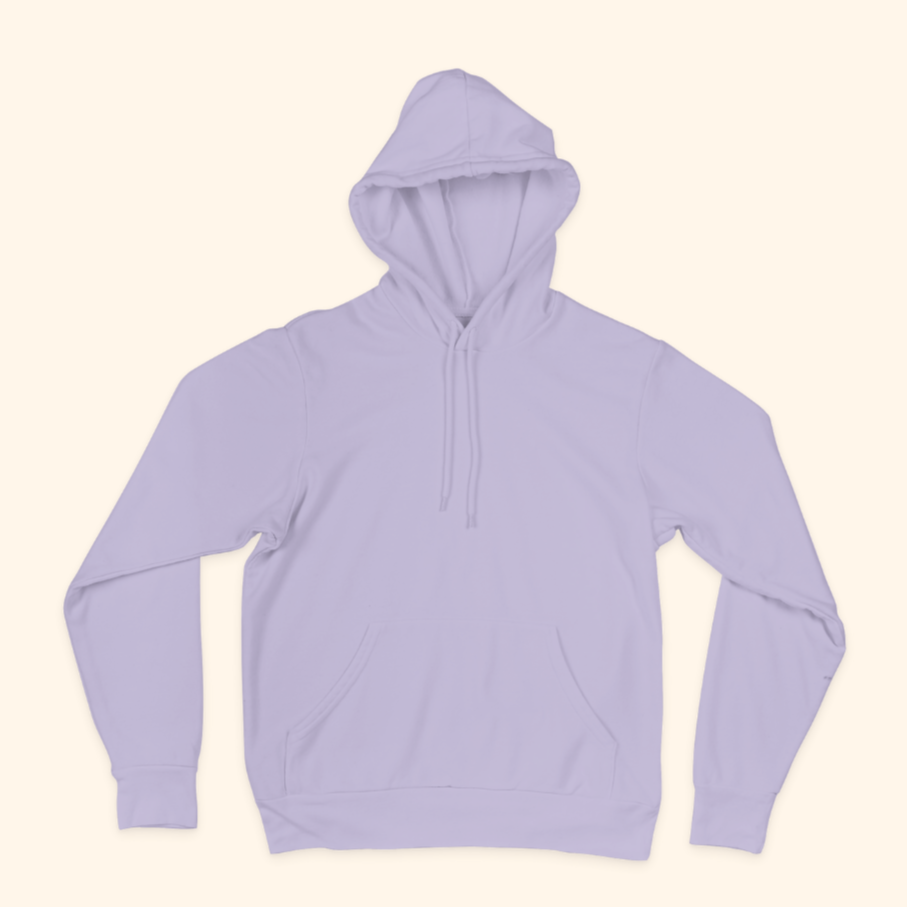 Plain Lavender Unisex Hoodie