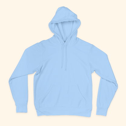 Plain Baby Blue Unisex Hoodie