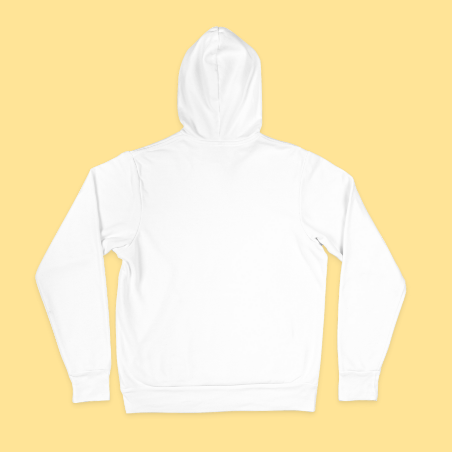 Plain White Unisex Hoodie