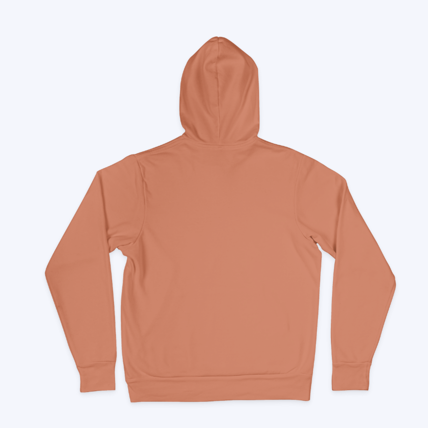 Plain Coral Unisex Hoodie