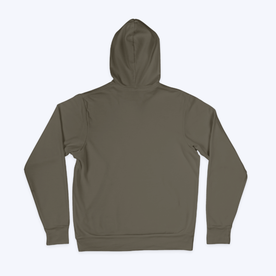 Plain Ash Brown Unisex Hoodie