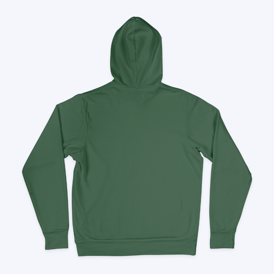 Plain Bottle Green Unisex Hoodie