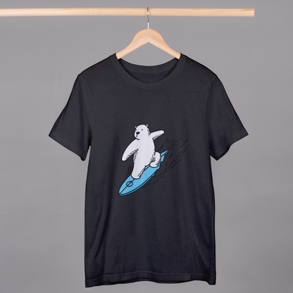 Panda Surfing Half Sleeves T-Shirt