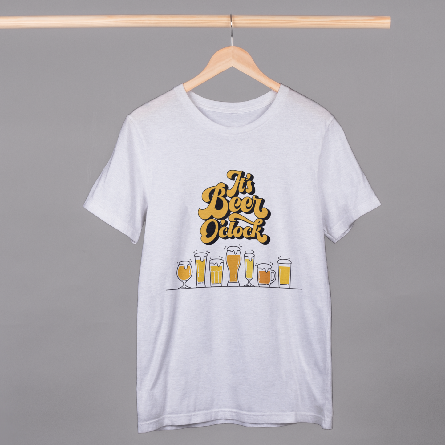 It's Beer O' Clock Half Sleeves T-Shirt