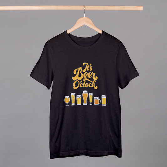 It's Beer O' Clock Half Sleeves T-Shirt