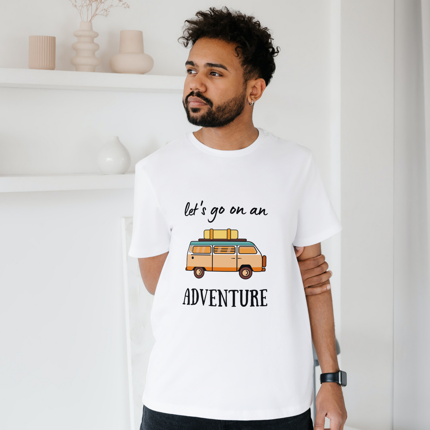 Let's Go On Adventure Half Sleeves T-Shirt