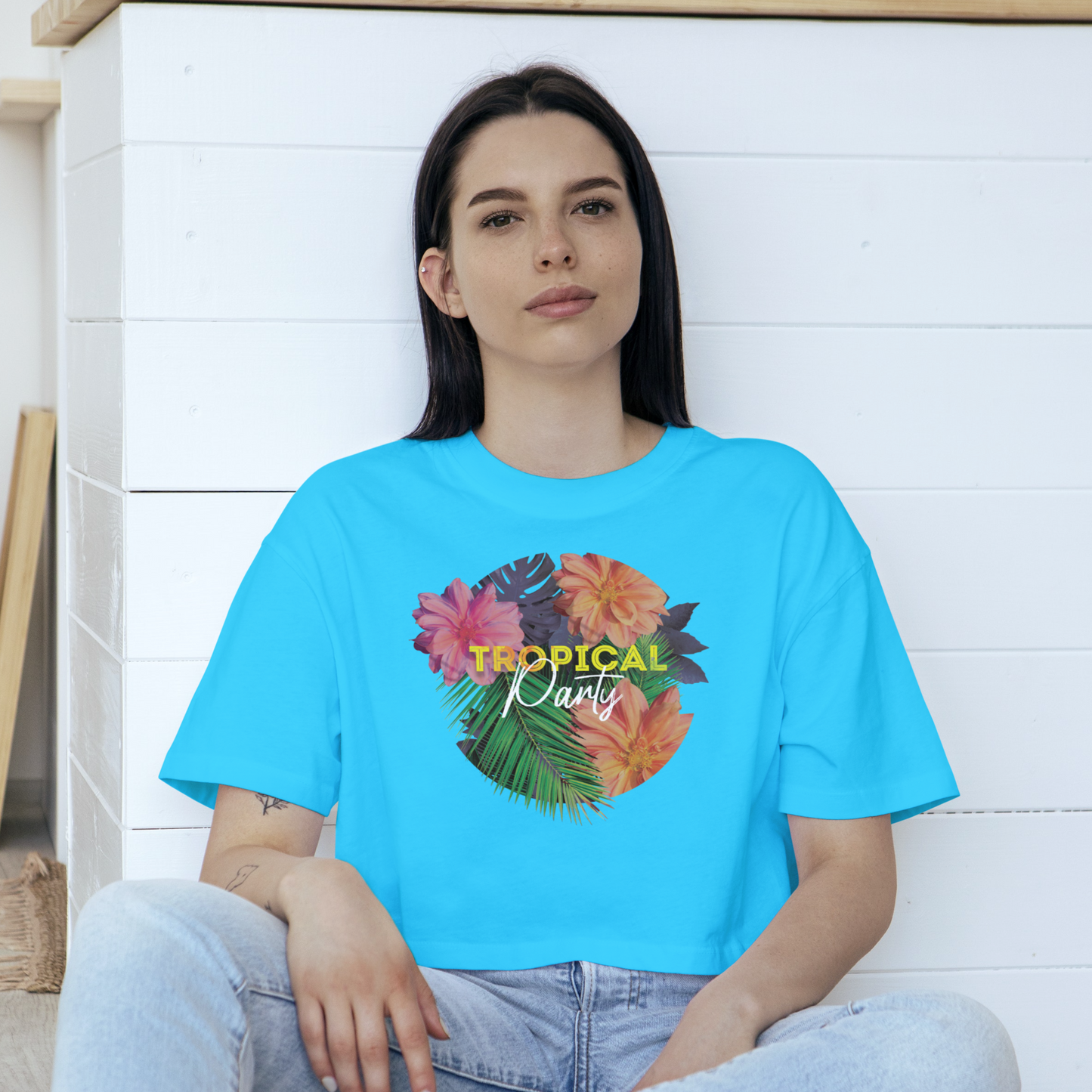 Tropical Party Crop Top