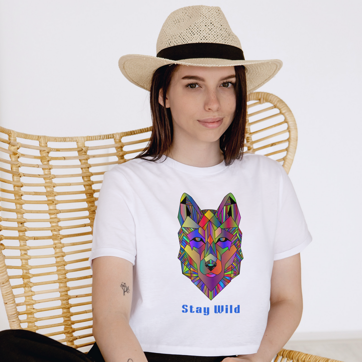 Stay Wild Half Crop Top