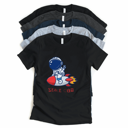 Astronaut Peace Out Half Sleeves T-Shirt