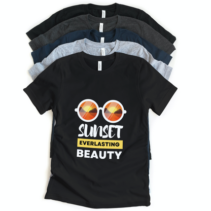 Sunset Everlasting Beauty Half Sleeves T-Shirt