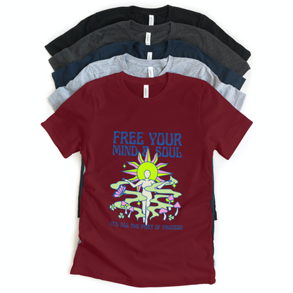 Free Your Mind & Soul Half Sleeves T-Shirt