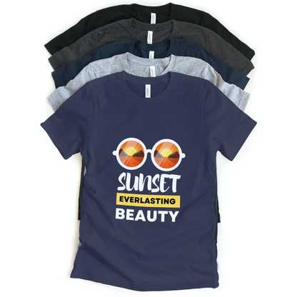 Sunset Everlasting Beauty Half Sleeves T-Shirt