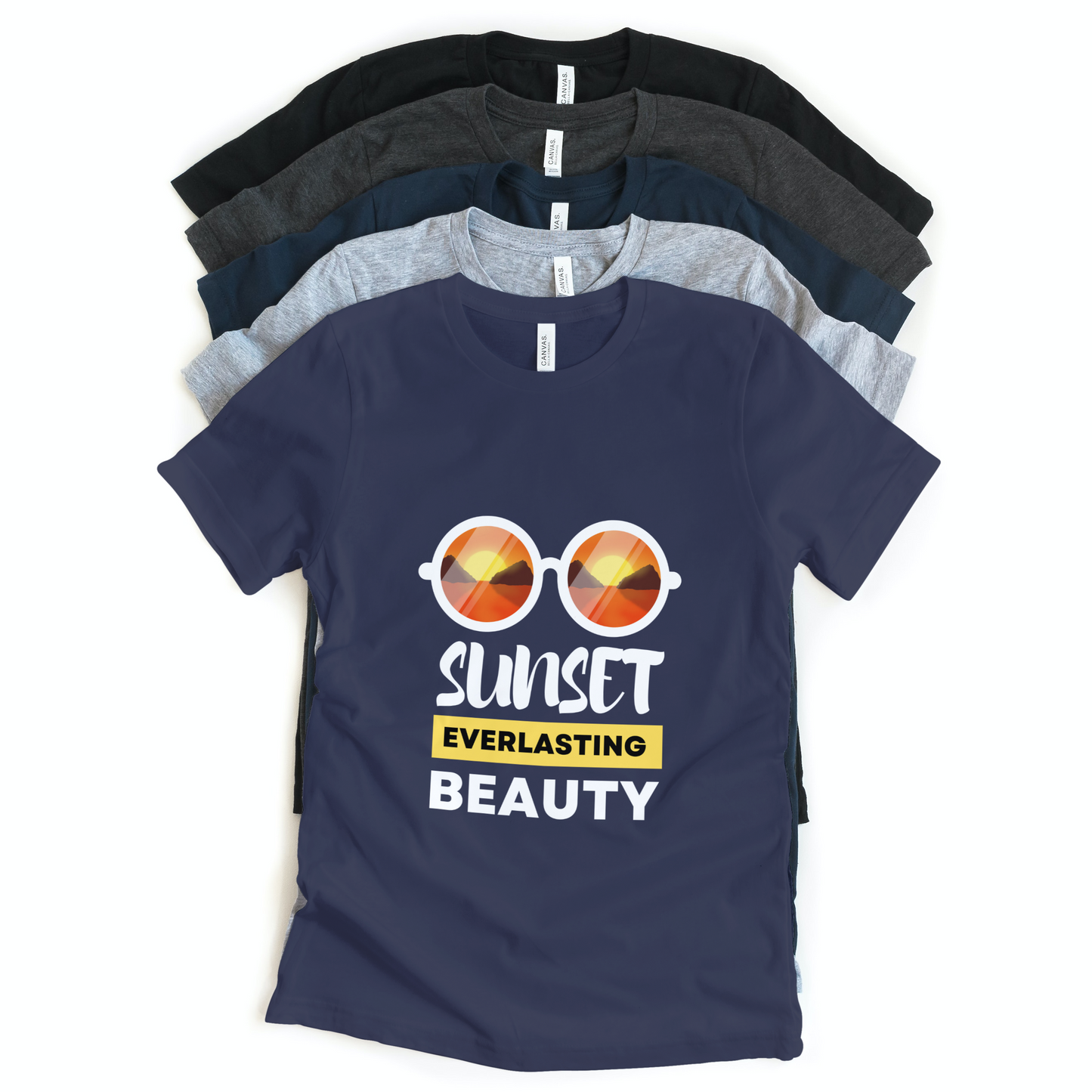 Sunset Everlasting Beauty Half Sleeves T-Shirt