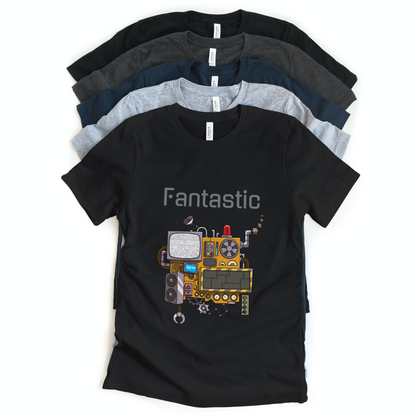 Fantastic 90s Machine Half Sleeves T-Shirt