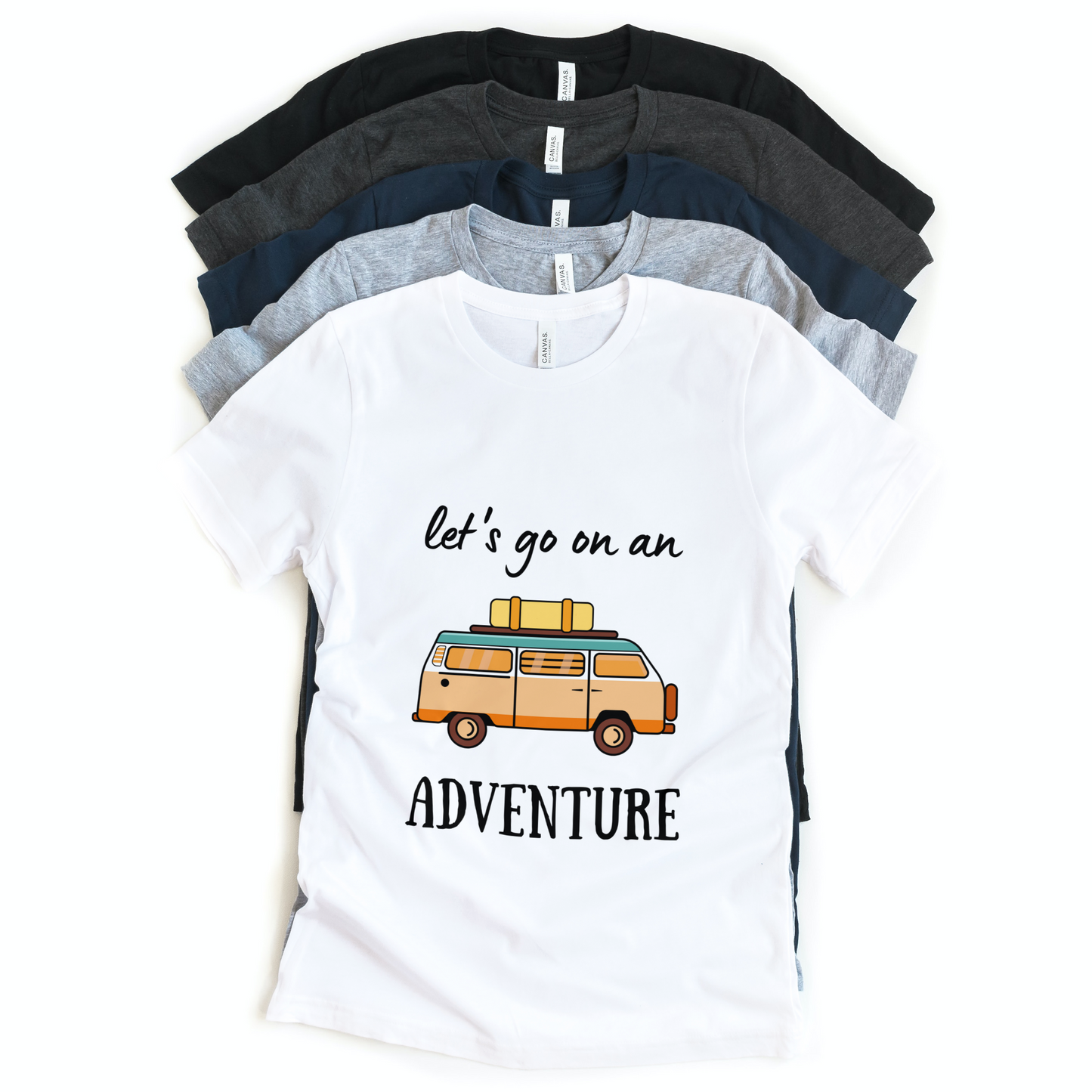 Let's Go On Adventure Half Sleeves T-Shirt