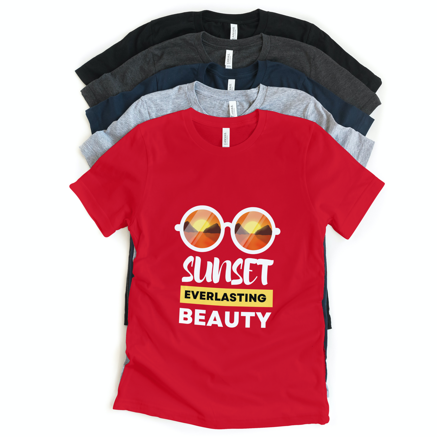 Sunset Everlasting Beauty Half Sleeves T-Shirt