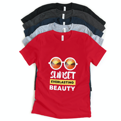 Sunset Everlasting Beauty Half Sleeves T-Shirt