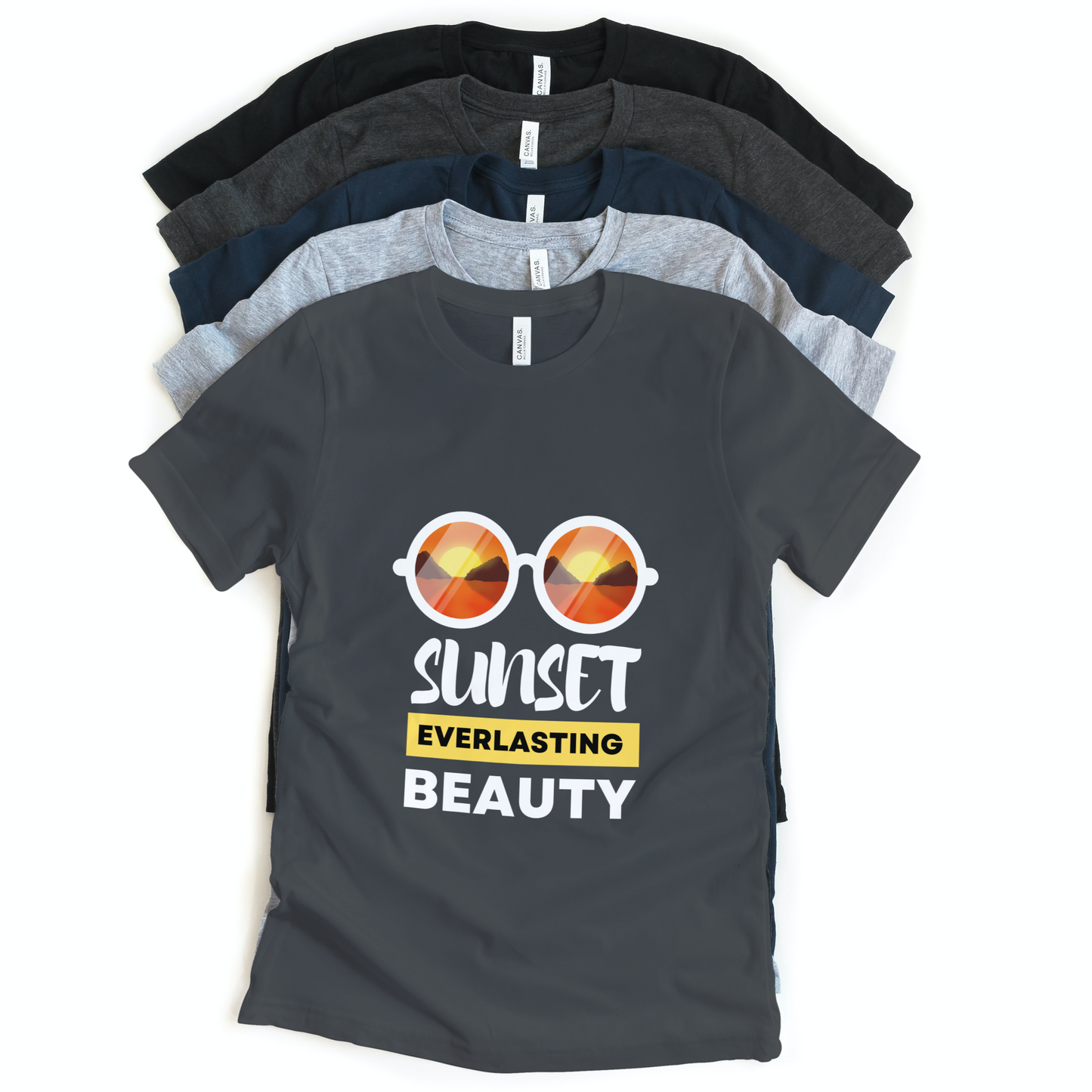 Sunset Everlasting Beauty Half Sleeves T-Shirt