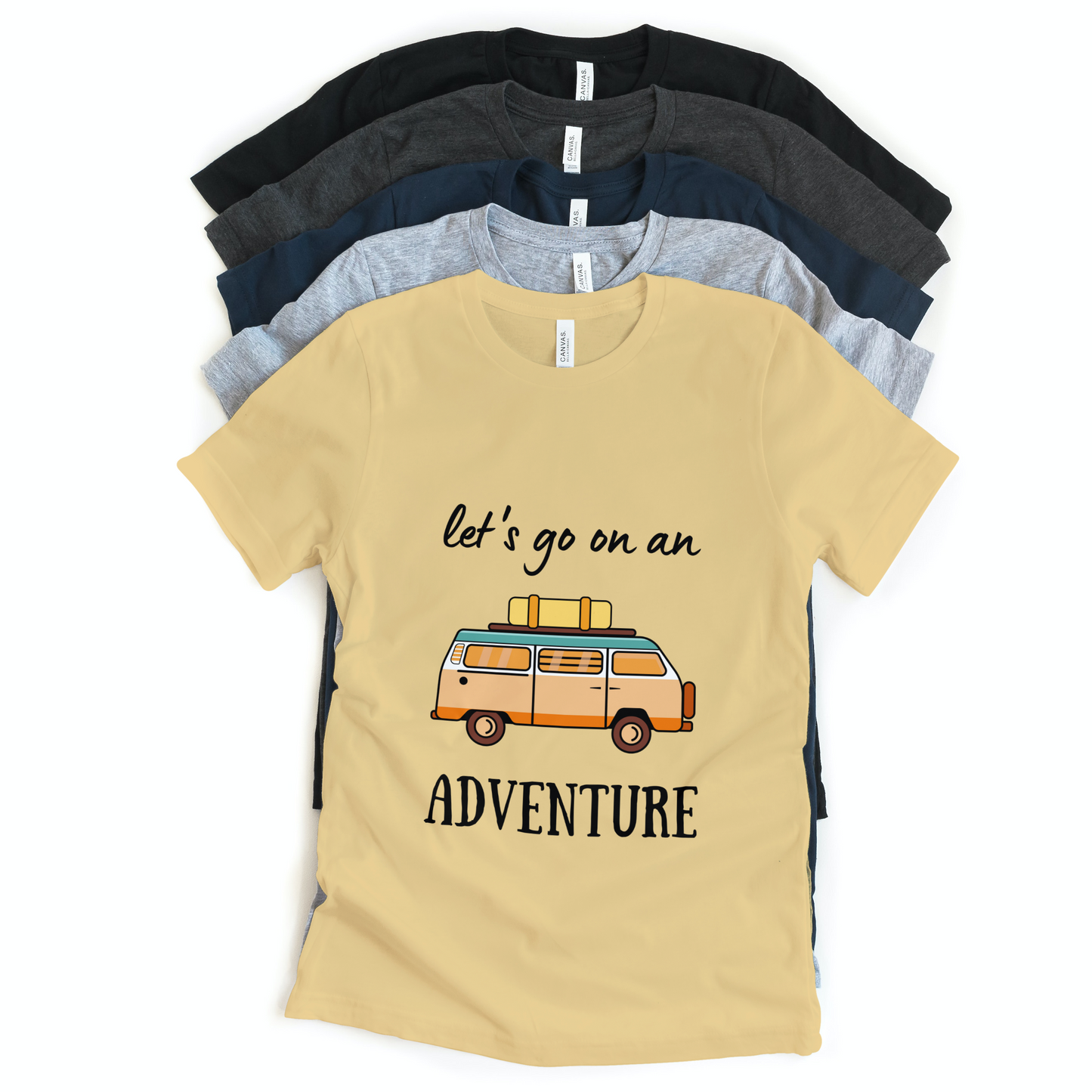 Let's Go On Adventure Half Sleeves T-Shirt