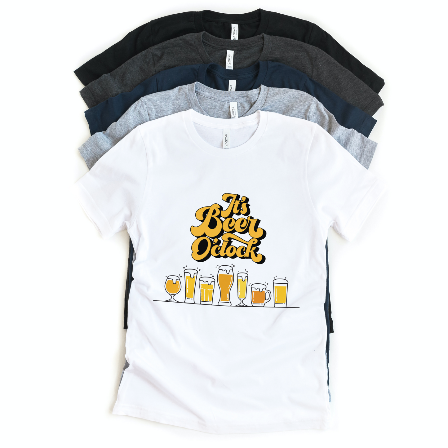 It's Beer O' Clock Half Sleeves T-Shirt