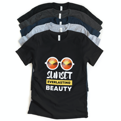 Sunset Everlasting Beauty Half Sleeves T-Shirt