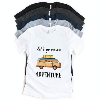 Let's Go On Adventure Half Sleeves T-Shirt