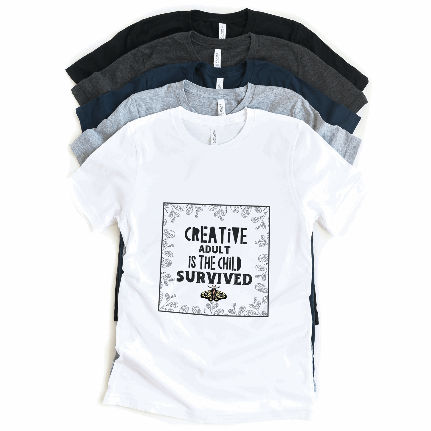 Creative Adult Is The Child Survives Half Sleeves T-Shirt