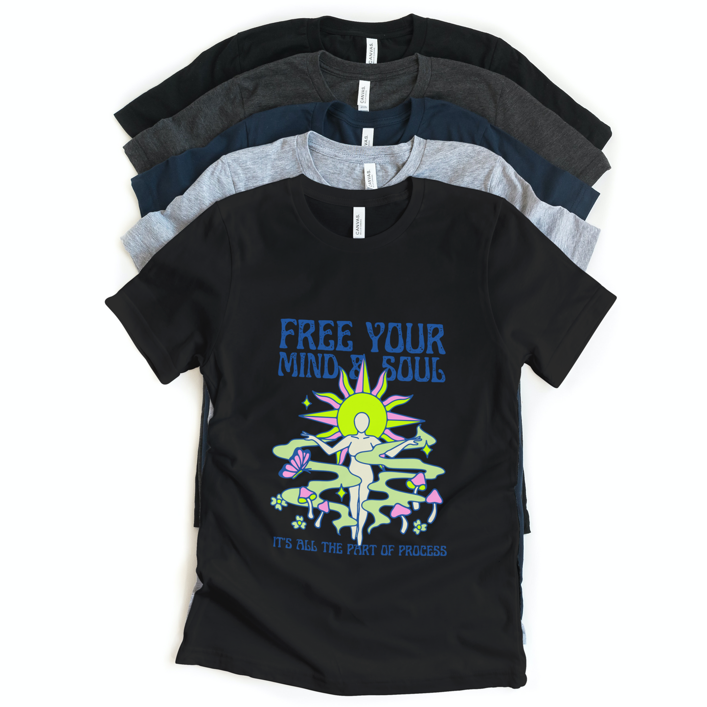 Free Your Mind & Soul Half Sleeves T-Shirt