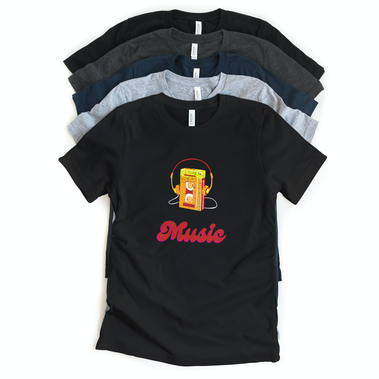 Music - Non Addictive, Mood Altering, Non Substance - Front & Back Printed Half Sleeves T-Shirt