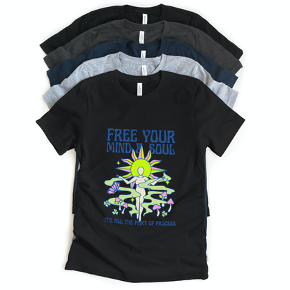 Free Your Mind & Soul Half Sleeves T-Shirt