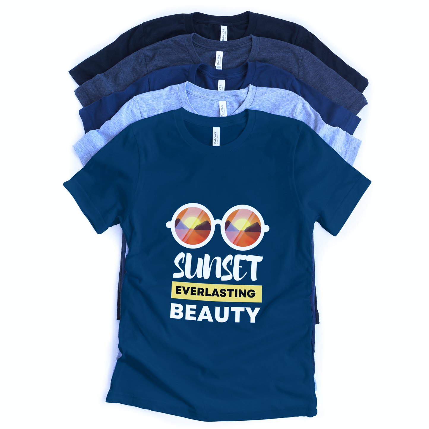 Sunset Everlasting Beauty Half Sleeves T-Shirt