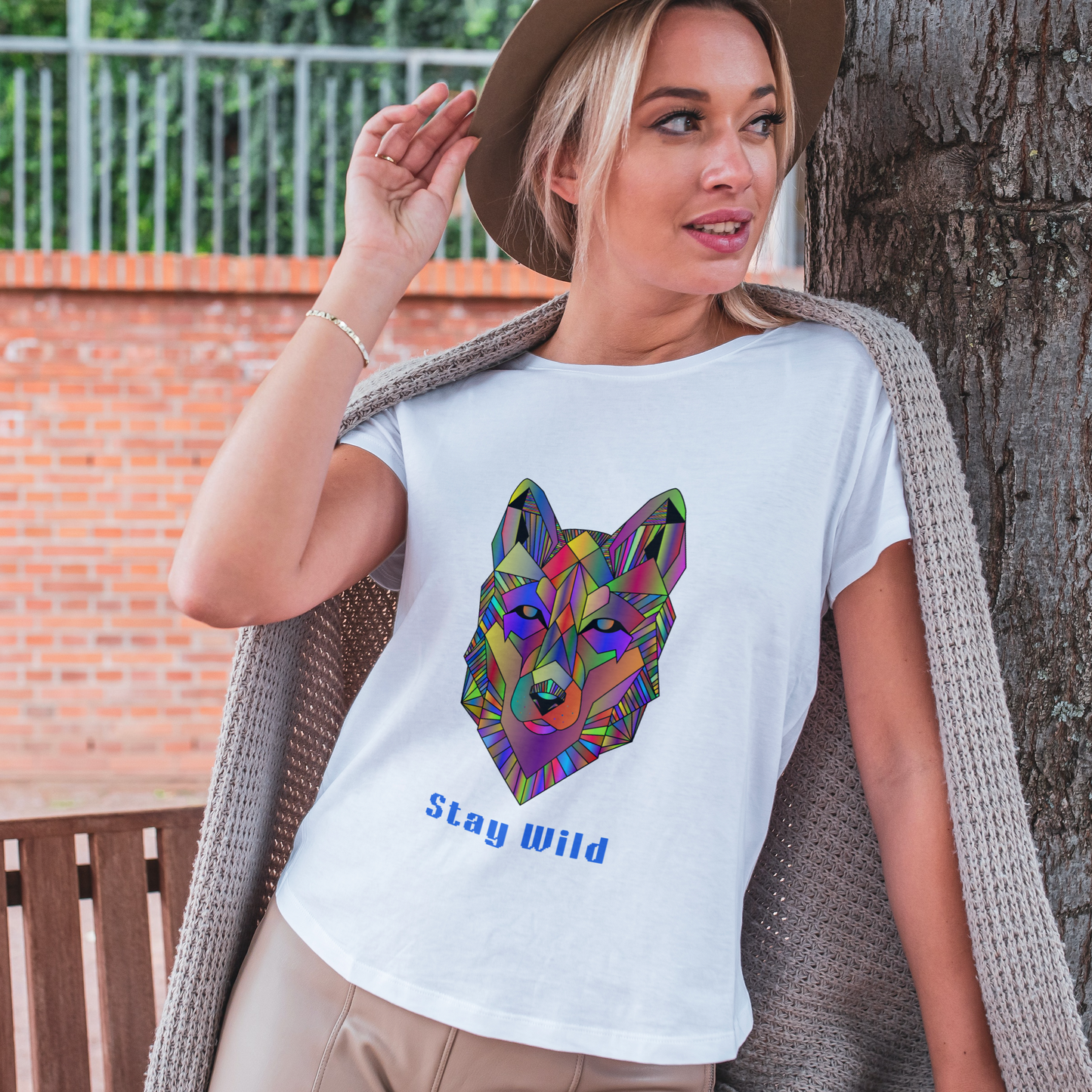 Stay Wild Half Sleeves T-Shirt