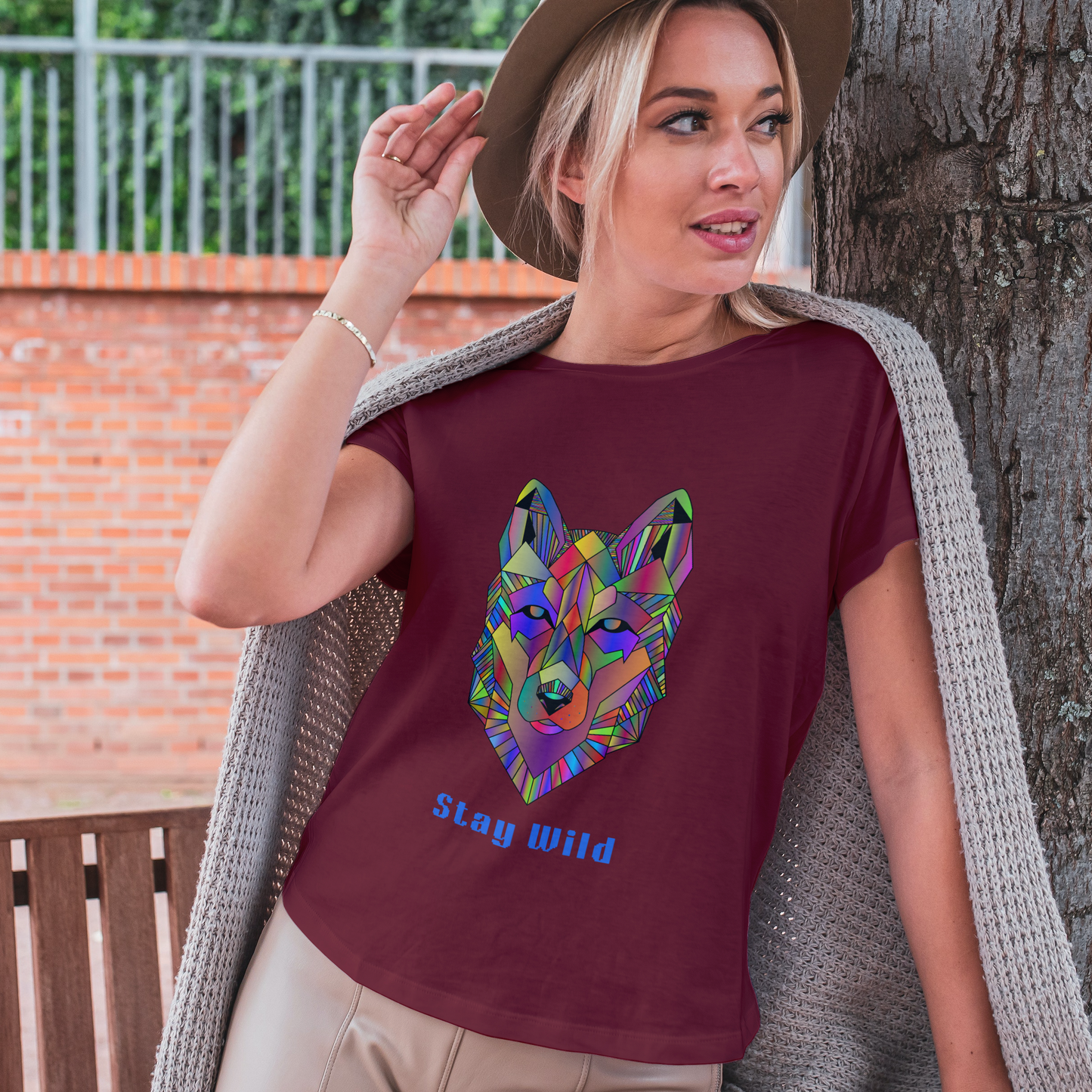 Stay Wild Half Sleeves T-Shirt