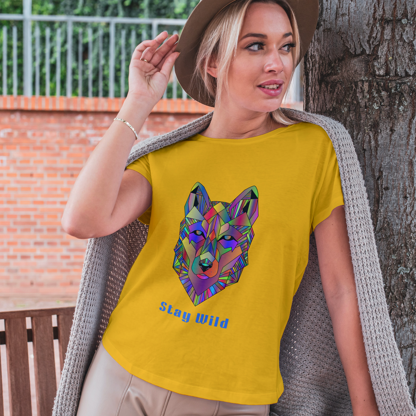 Stay Wild Half Sleeves T-Shirt