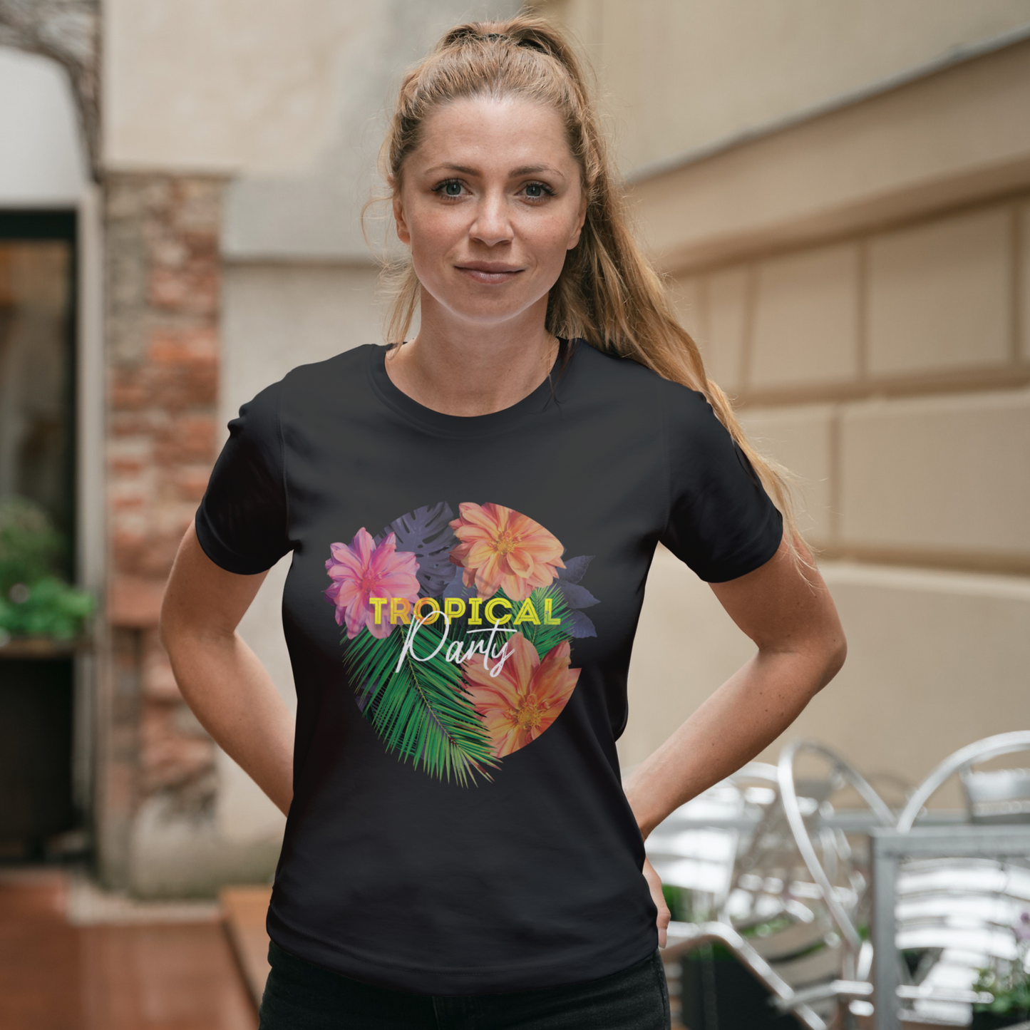 Tropical Party Half Sleeves T-Shirt