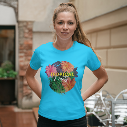 Tropical Party Half Sleeves T-Shirt