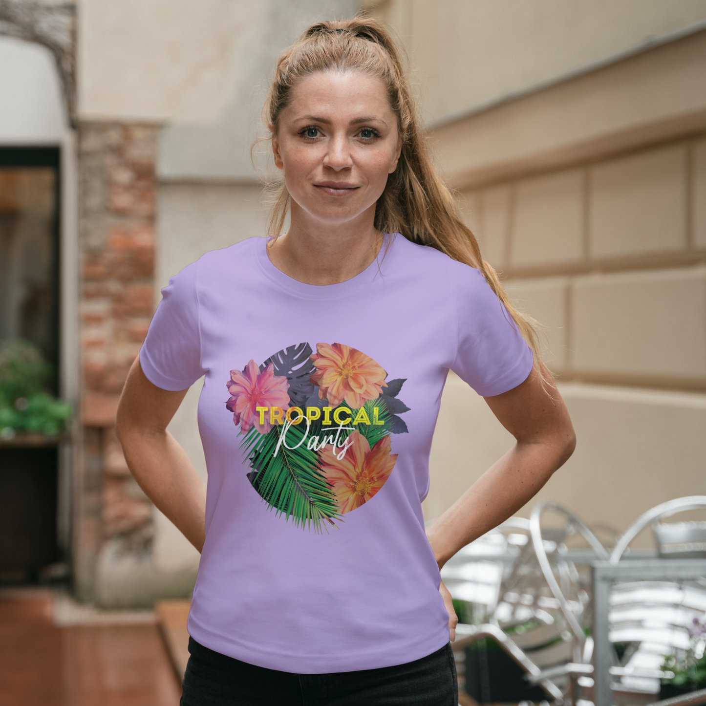 Tropical Party Half Sleeves T-Shirt