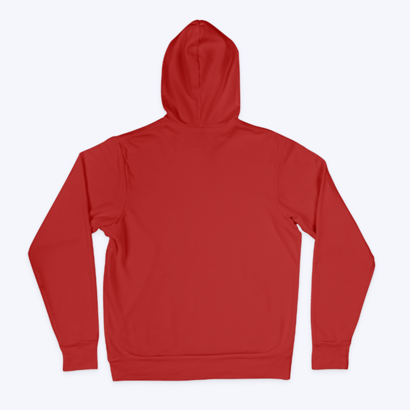 Plain Red Unisex Hoodie