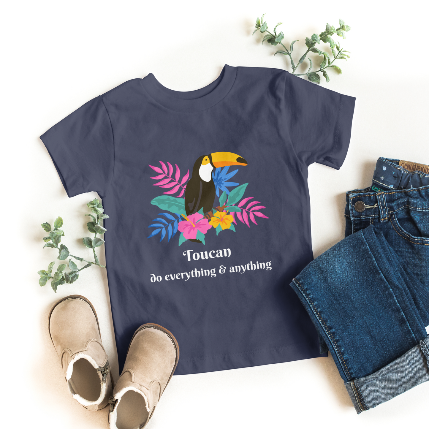 Toucan Do Everything & Anything Half Sleeves T-Shirt