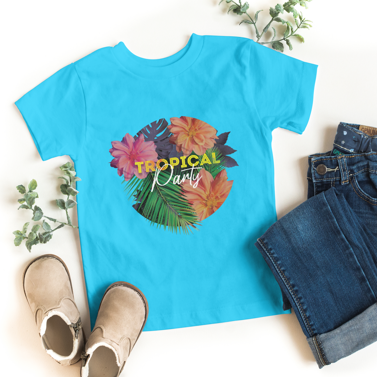 Tropical Party Half Sleeves T-Shirt