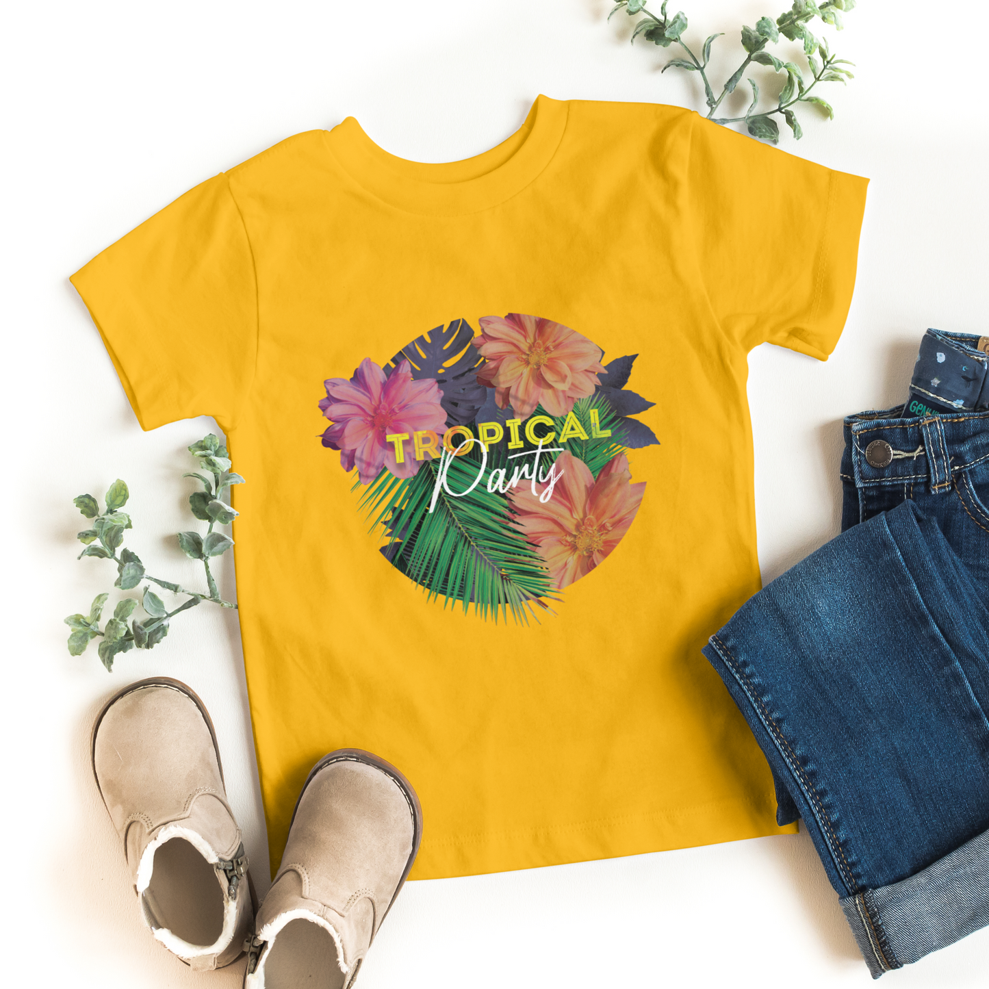 Tropical Party Half Sleeves T-Shirt