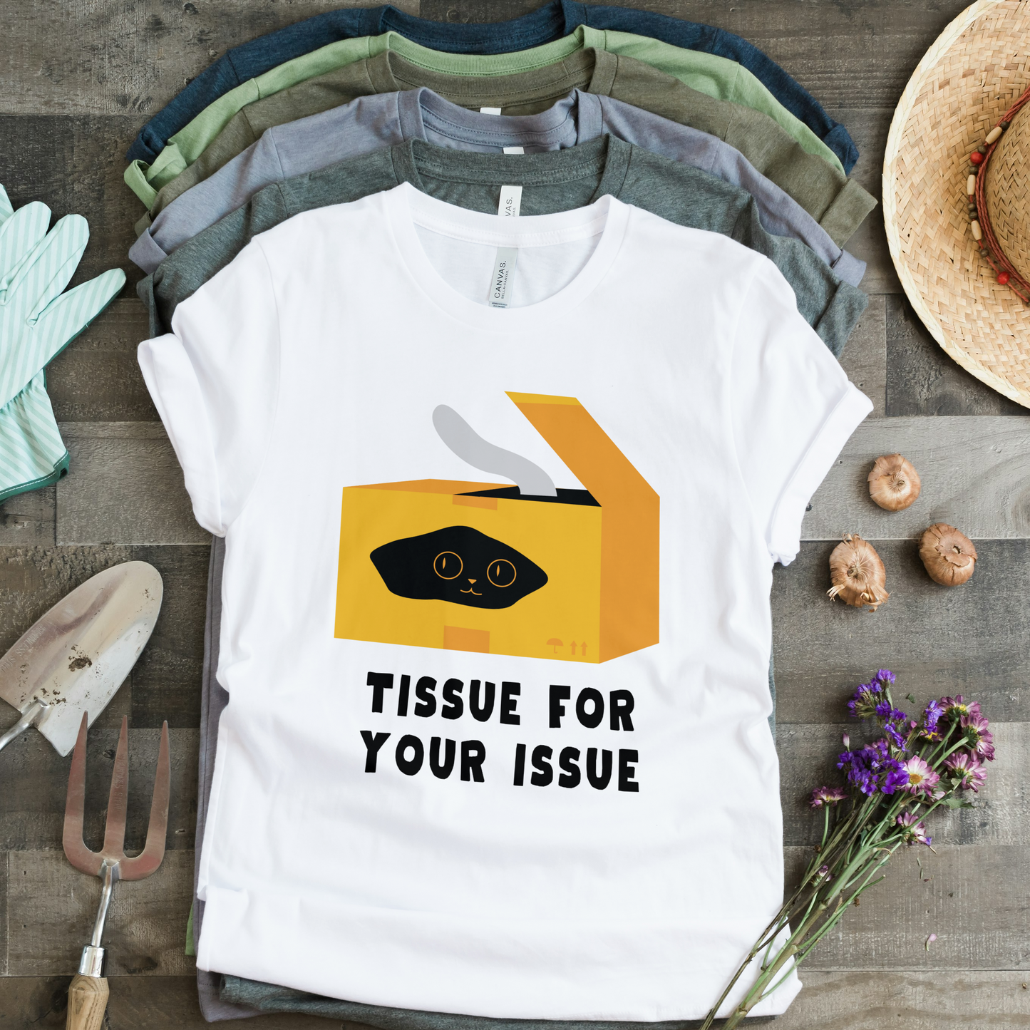 Tissue for Your Issue Cat Half Sleeves T-Shirt