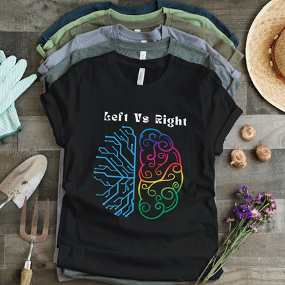 Left Vs Right Brain Crop Top