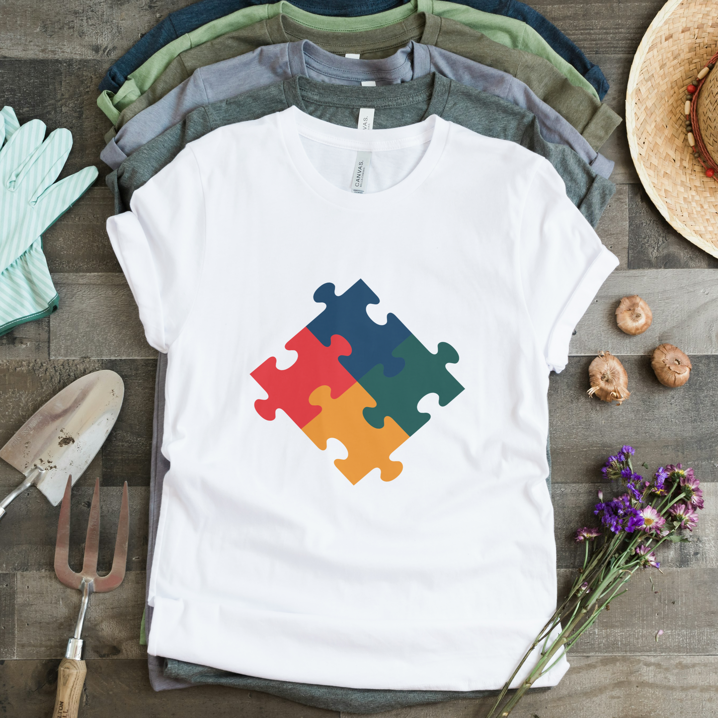 You are a Piece of Puzzle Front & Back Printed Half Sleeves T-Shirt