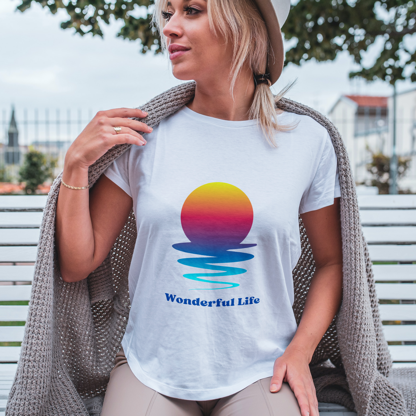 Wonderful Life Half Sleeves T-Shirt